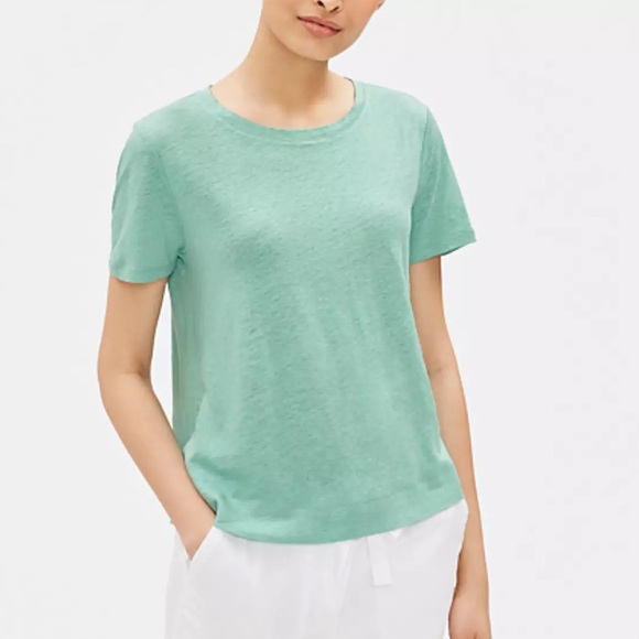 eileen fisher linen tee